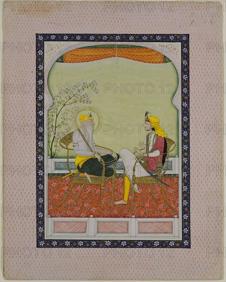 Maharaja Ranjit Singh et un disciple