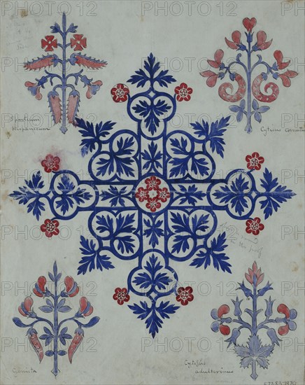 Pugin, Ornement floral