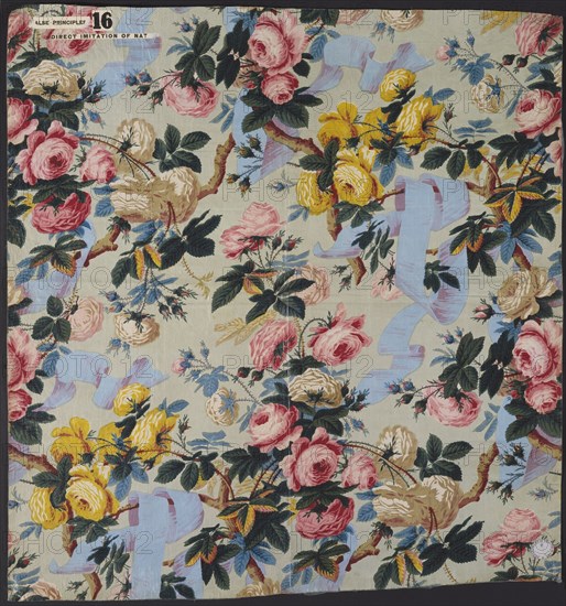 Chintz Furnishing Fabric with Roses