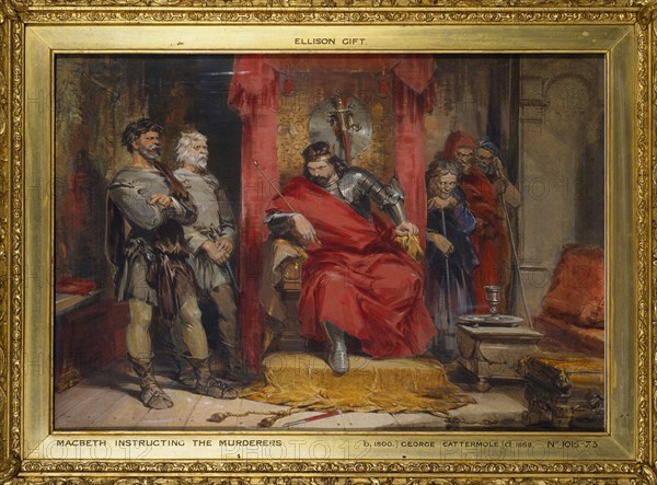 Cattermole, Macbeth renseignant les assassins