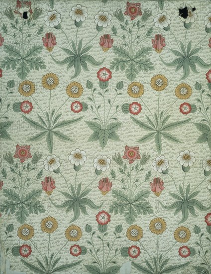 Morris, Marguerites sur papier imprimé
