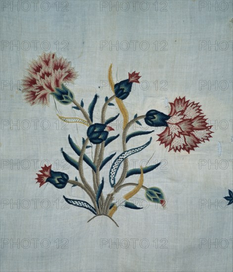 Embroidered curtain (detail)BritainFirst quarter 18th Century
