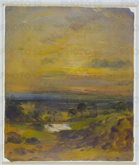 Constable, L'Etang de Branch Hill : le soir