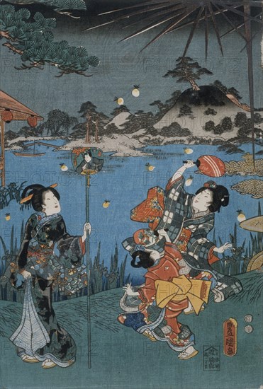 Kunisada, Chasse aux lucioles