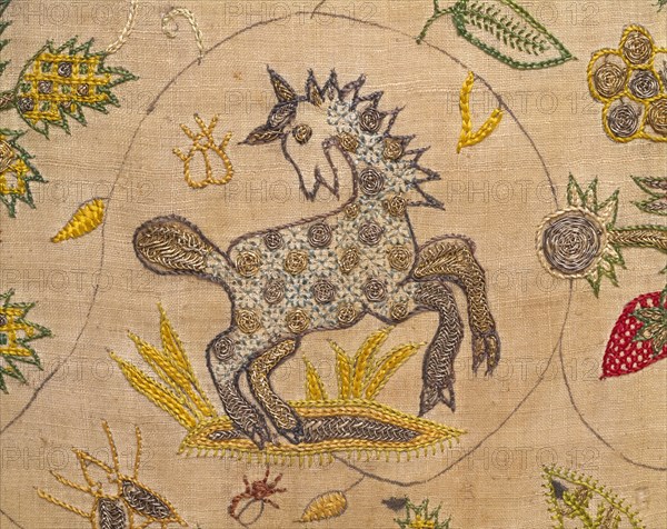 Couverture aux motifs brodés, vers 1609