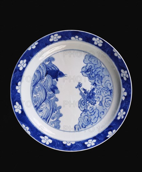 Plat en céramique de Jingdezhen