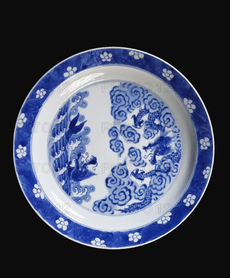 Plate from  the Jingdezhen kilns. Jiangxi Province, China, 1662-1722