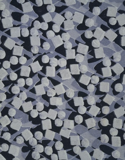 Steichen, Tissu aux motifs de carrés et boules de sucre