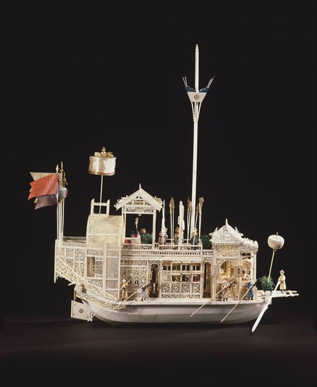 Maquette de bateau réalisée pour le secteur maritime d'exportation chinois