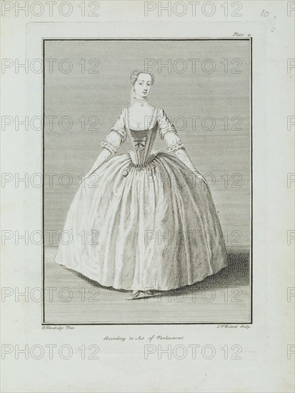 Nivelon, Femme géorgienne dansant en robe longue