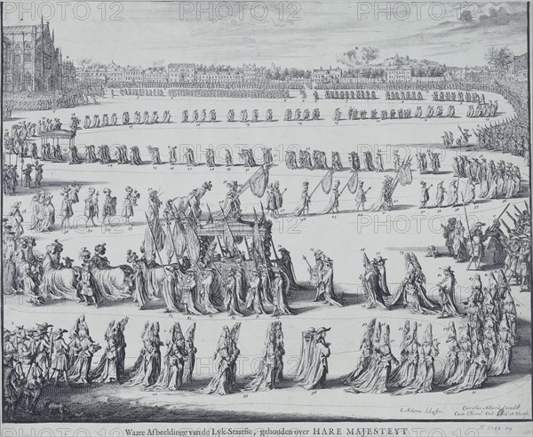 Scherm, Procession funéraire de Mary II d'Angleterre