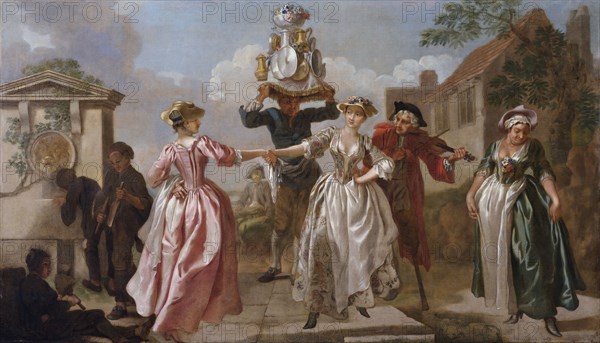 Hayman, Femmes dansant devant le trayeur de vaches
