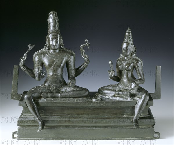 Sculpture, Somaskandesvara group, by Tamil Nadu. India, c.1000