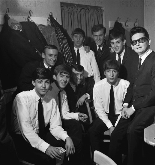 Les Beatles et Roy Orbinson dans les années 60