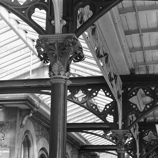 Gare de Malvern en Angleterre, vers 1940