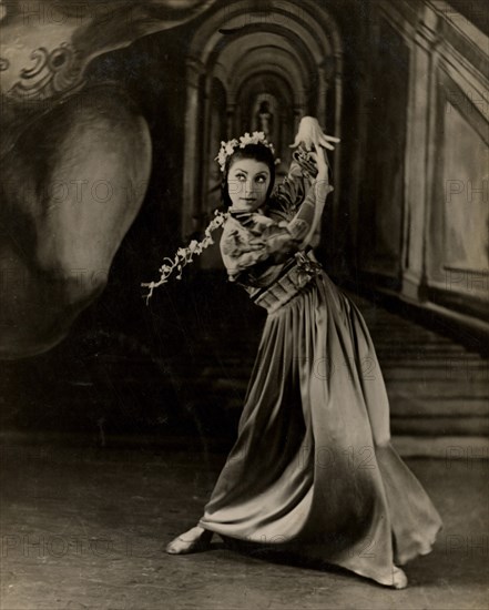 Margot Fonteyn dans le rôle d'Ophélie, en 1942