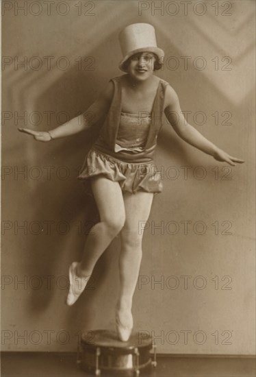 Elsie's Step Toe Dancing on a Snare Drum. Great Britain, late 19th century