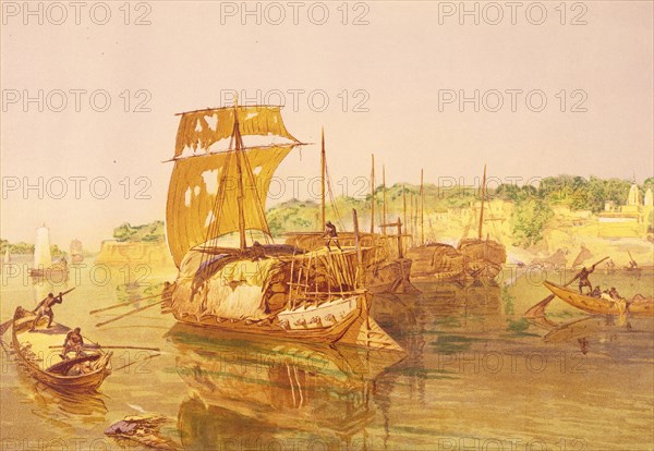 Simpson, Navires transportant du coton sur le Gange