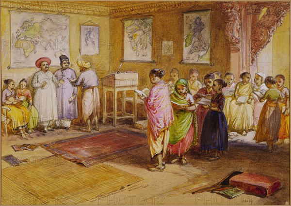 Simpson, Ecole de Mahratta pour filles de caste brahmane