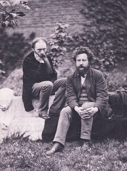 Hollyer, Photographie de Sir Edward Burne-Jones et William Morris