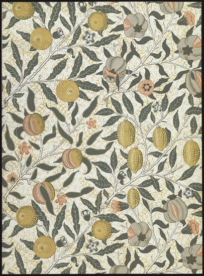 Morris, Fruits (motif pour papier peint)