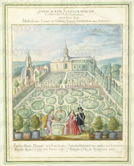 Walther, Vue d'ensemble des Jardins du château d'Idstein