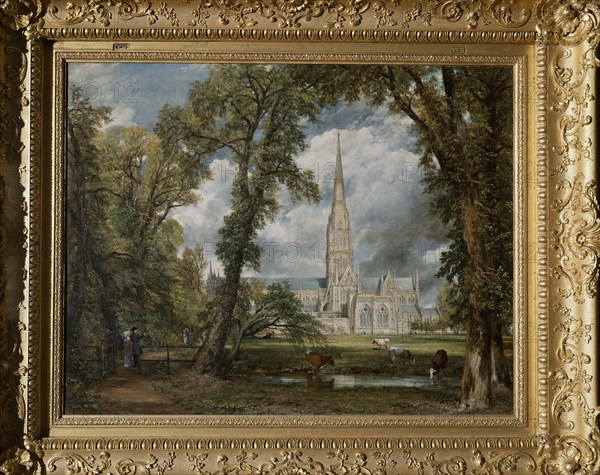 Constable, La cathédrale de Salisbury vue des prés