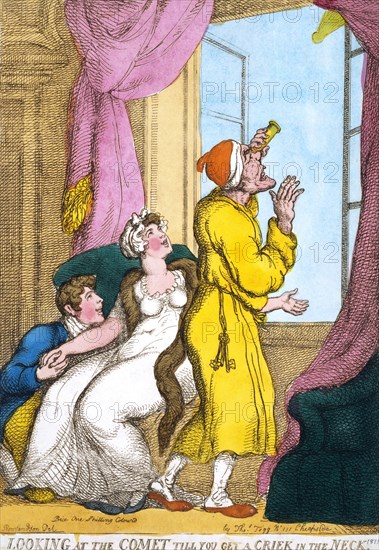 Rowlandson, Observation de la comète