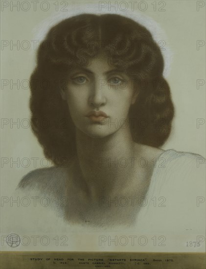 Rossetti, Etude du visage d'Astarté Syriaca