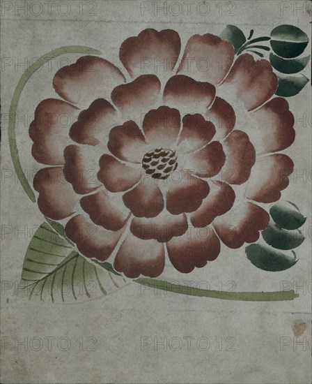 De Morgan, Fleur sur lit de feuilles