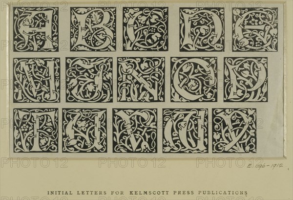 Morris, Lettrines