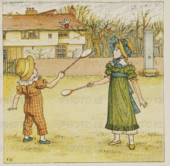 Greenaway, Enfants jouant au badminton