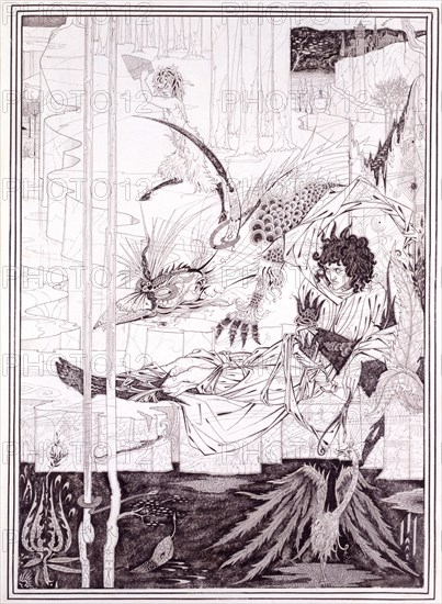 Beardsley, How King Arthur saw the Questing Beast