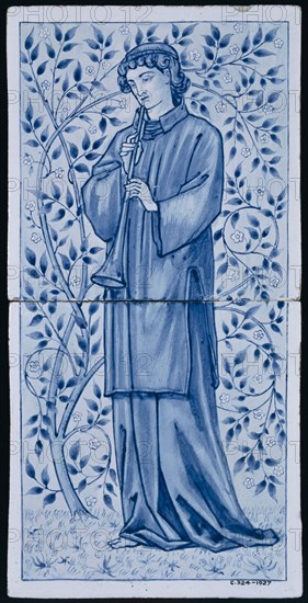 Burne-Jones, Carreau de céramique