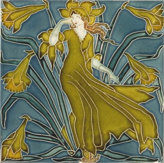 Crane, Daffodil tile