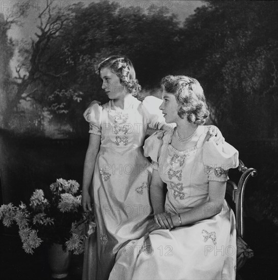 Les princesses Margaret et Elisabeth