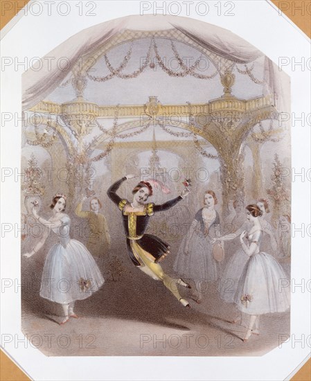 Anonyme, Arthur Saint-Léon incarnant Phoebus dans le ballet La Esmeralda