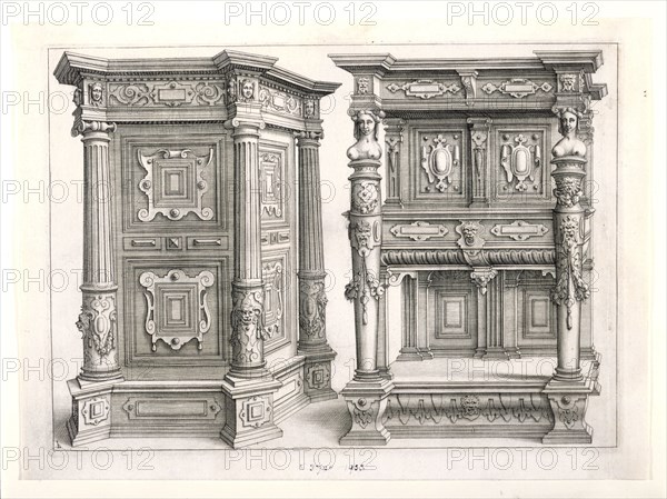 Vredeman de Vries, Buffet et armoire