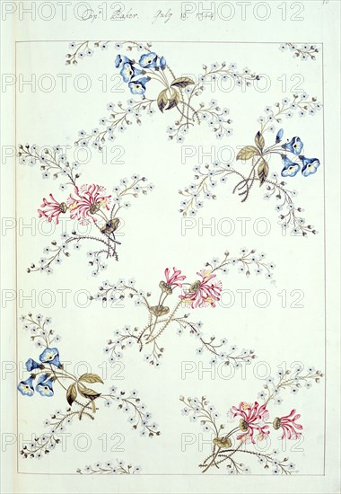 Garthwaite, Design for woven silk