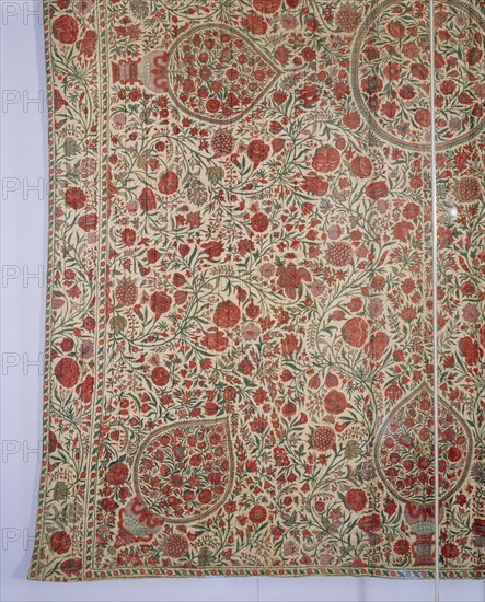 Quilted Palampore. Coromandel Coast, India, early 18th century