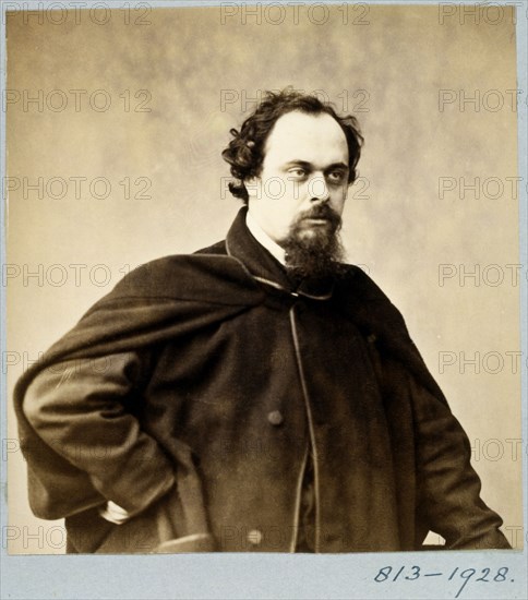 Anonyme, Photographie de Dante Gabriel Rossetti