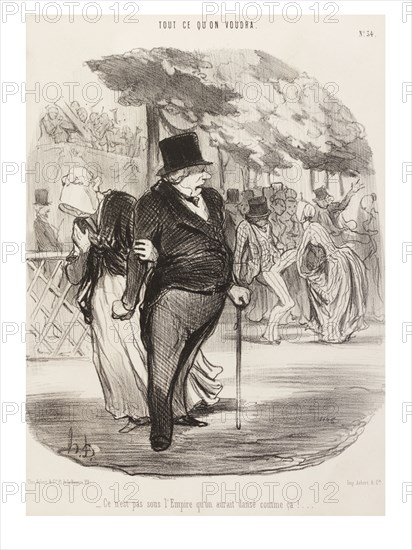 Daumier, Ce N'est Pas Sous L'Empire Qu'on Aurait Dansé Comme Ça !