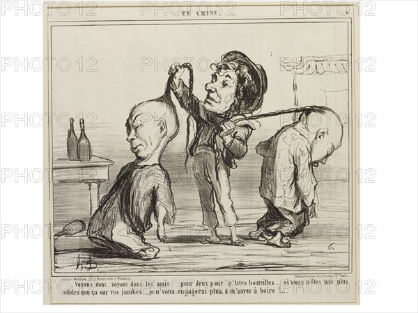 Voyons Donc, Voyons Donc Les Amis, from the series En Chine, by Honoré Daumier
