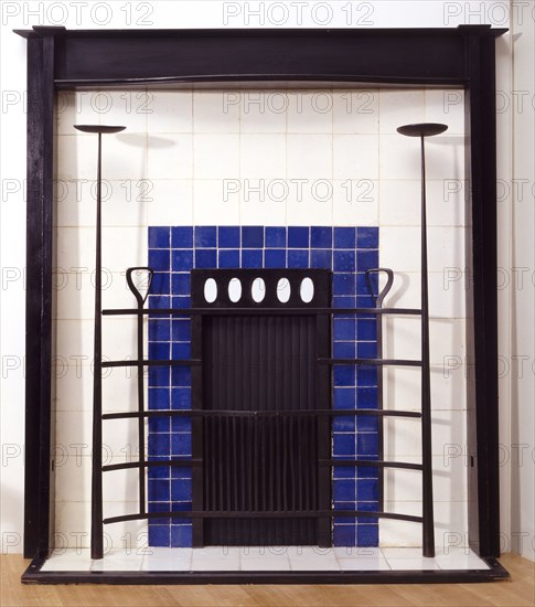 Mackintosh, Grille de foyer du Salon de Thé Willow