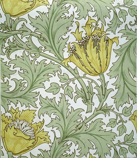 Morris, Papier peint au motif d'anémones