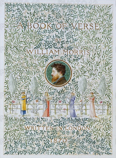 Morris, Page de garde de "A Book of Verse"