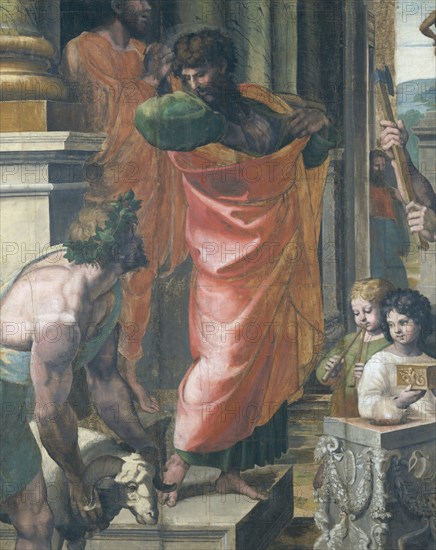 Raphaël, Le Sacrifice à Lystra (détail)