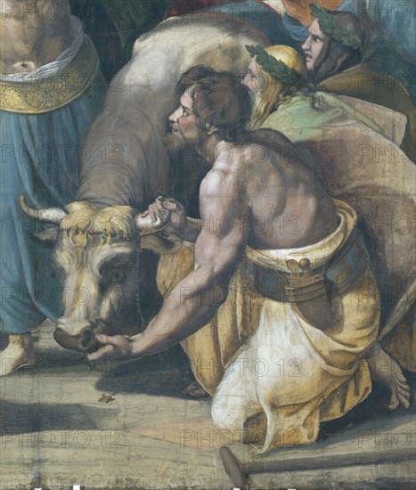 Raphaël, Le Sacrifice à Lystra (détail)