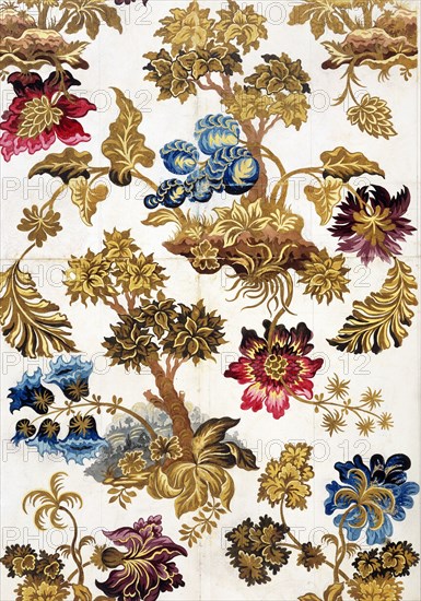 Design for woven silk, by Anna Maria Garthwaite. London, England, mid-18th century