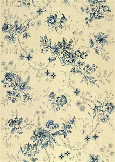 Design for woven silk, by Anna Maria Garthwaite. London, England, mid-18th century